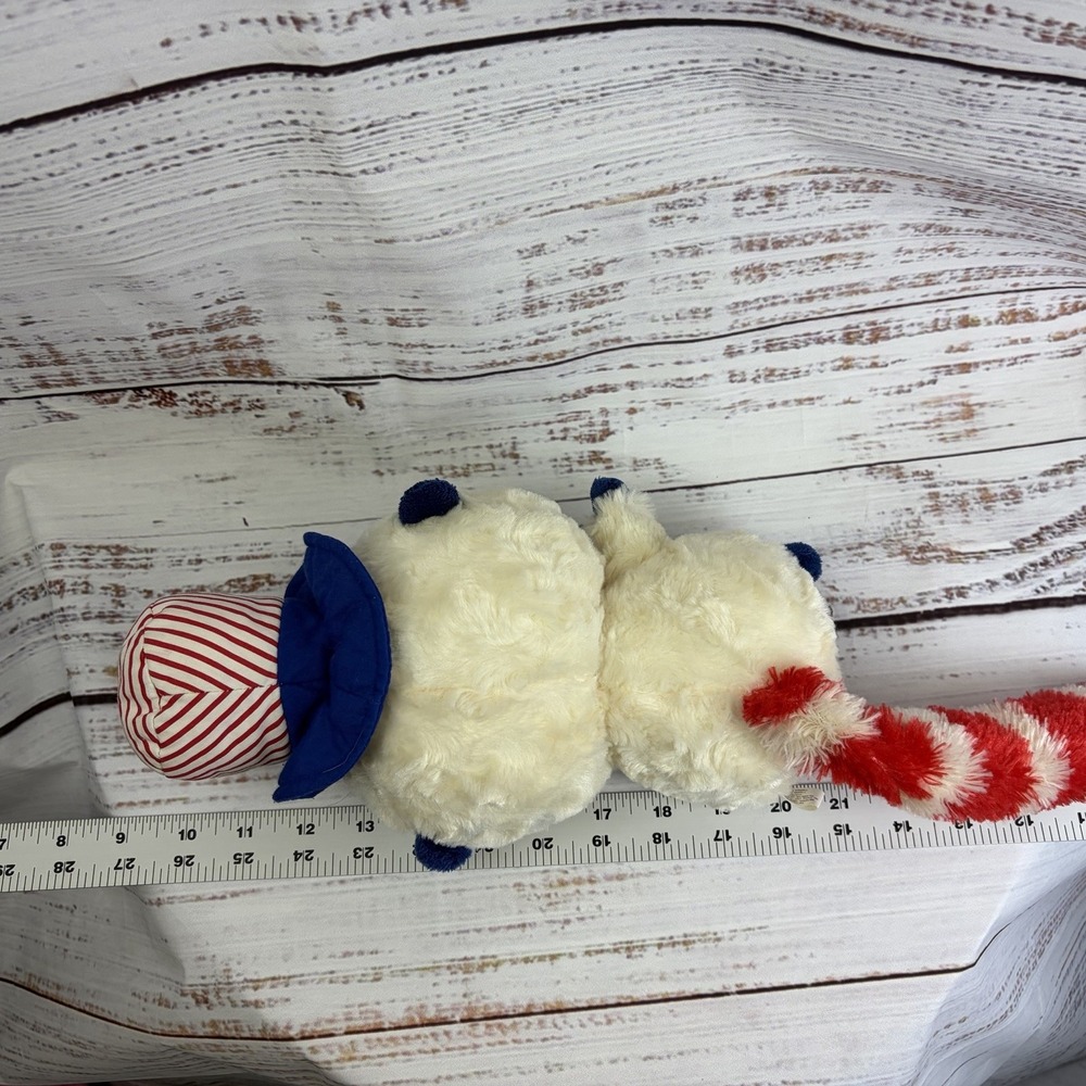Aurora Yoohoo Lemur Uncle Sam Fourth July Hat beanie boo boos Plush yoo hoo 4th - Picture 6 of 6